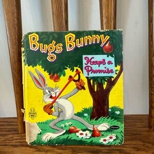 Vintage Bugs Bunny Keeps a Promise Book | Whitman Authorized Edition | Looney